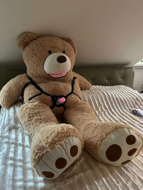 I’m home alone with my teddy bear today 😳😳😳 video yes or no ..