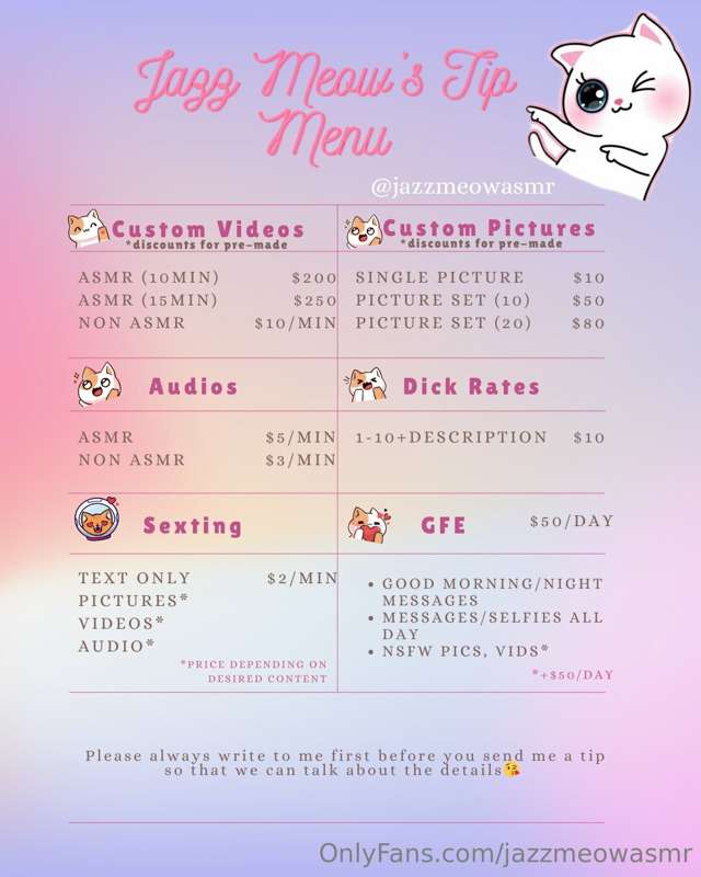 Tip Menu