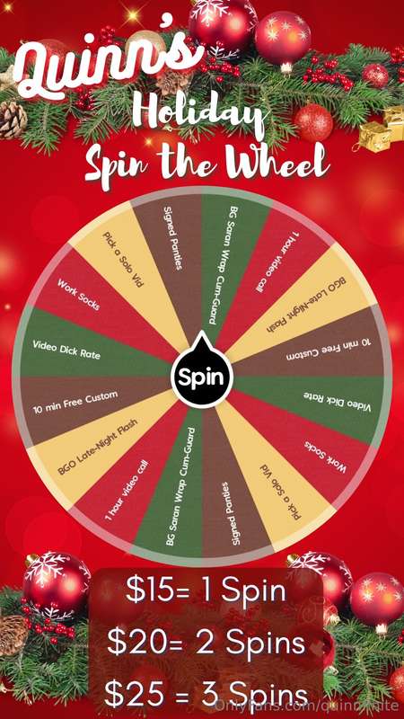 🎄💦 XXXMAS SPIN THE WHEEL 🎄 💦 Let’s desecrate the holiest tim..