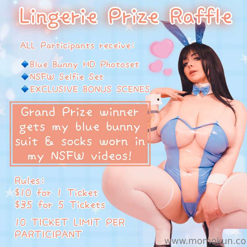 ‼️CAMPAIGN IS CLOSED‼️ 💙 BLUE BUNNY USED LINGERIE RAFFLE 💙GR..